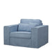 Metropolis Love Seat, washed cotton, ice blue - Betten Ritter Living