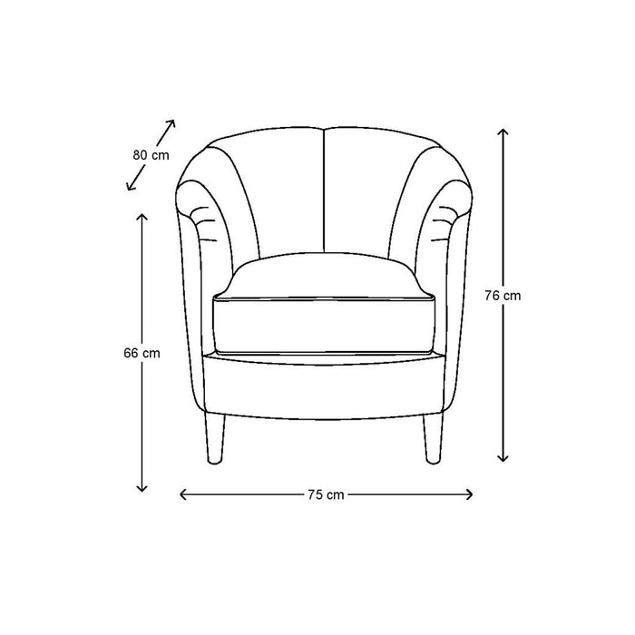 Rue Royale Armchair, linen, faboulous flax - Betten Ritter Living