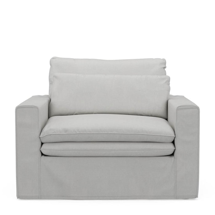 Continental Love Seat, washed cotton - Betten Ritter Living