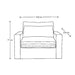 Continental Love Seat, washed cotton - Betten Ritter Living