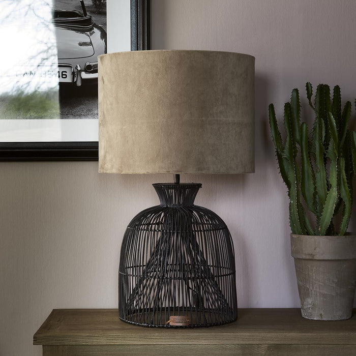 Rustic Rattan Fishing Lamp Base - Betten Ritter Living