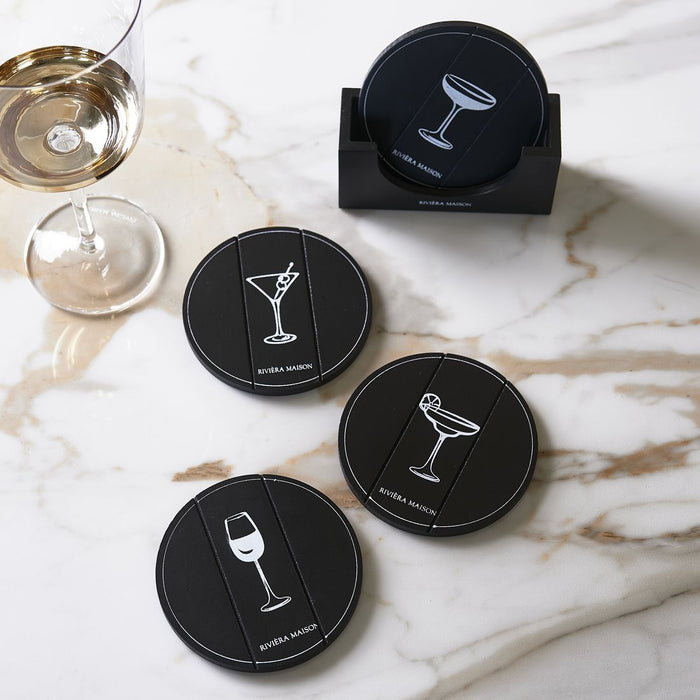 Happy Drink Coasters 4 pieces - Betten Ritter Living