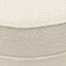 Taylor Footstool Dia 80, bouclé, white sand - Betten Ritter Living