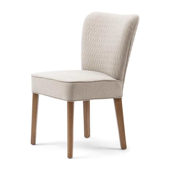 Louise Dining Chair, mouliné linen, fabulous flax - Betten Ritter Living