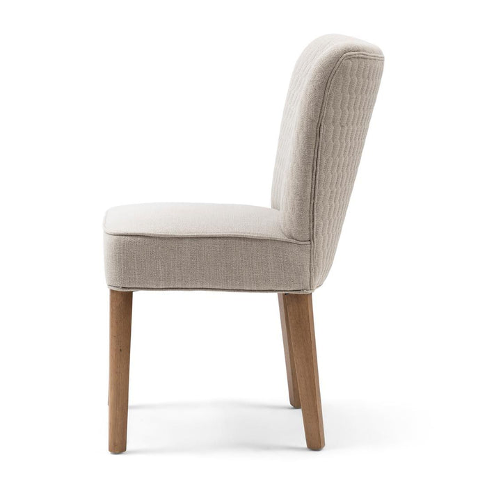 Louise Dining Chair, mouliné linen, fabulous flax - Betten Ritter Living