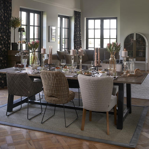 Louise Dining Chair, mouliné linen, fabulous flax - Betten Ritter Living