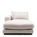 Stephen Chaise Longue Left, rich tweed, antique white - Betten Ritter Living