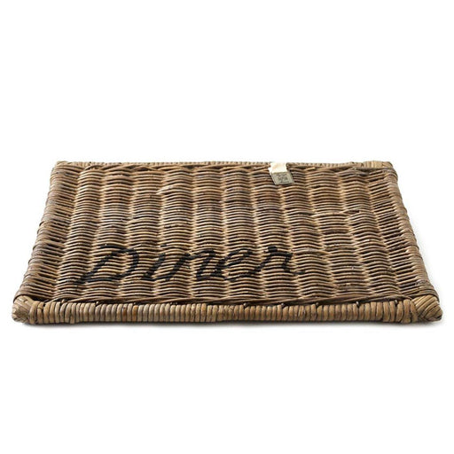 Rustic Rattan Placemat Diner black - Betten Ritter Living
