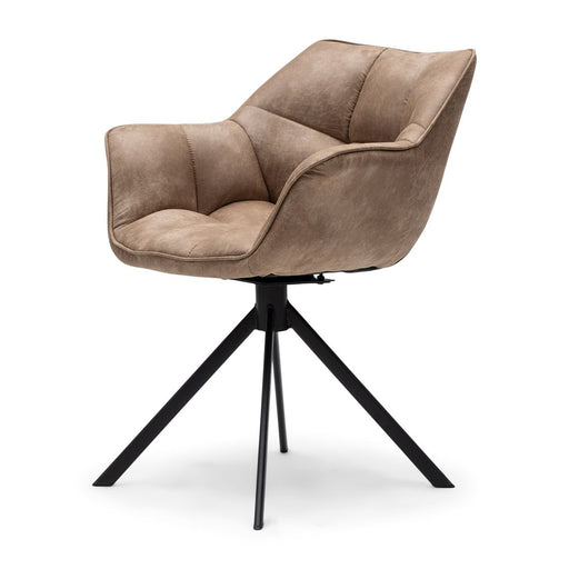 Carnaby Dining Armchair Turn Leg Pellini Camel - Betten Ritter Living
