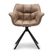 Carnaby Dining Armchair Turn Leg Pellini Camel - Betten Ritter Living