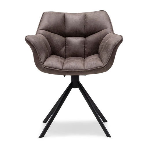Carnaby Dining Armchair Turn Leg Pellini Coffee - Betten Ritter Living