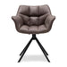 Carnaby Dining Armchair Turn Leg Pellini Coffee - Betten Ritter Living